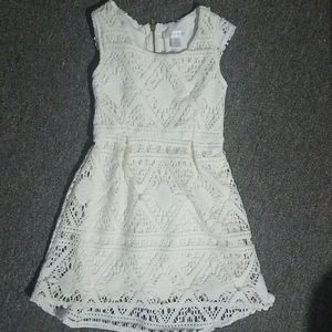 Xhilaration 6 ivory lace dress